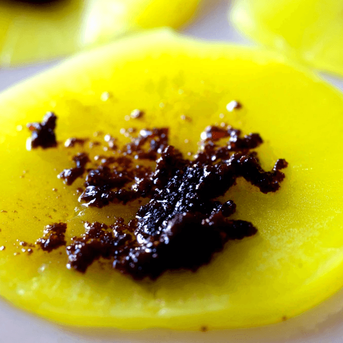 Rodajas de nabo amarillo con MISOIL
